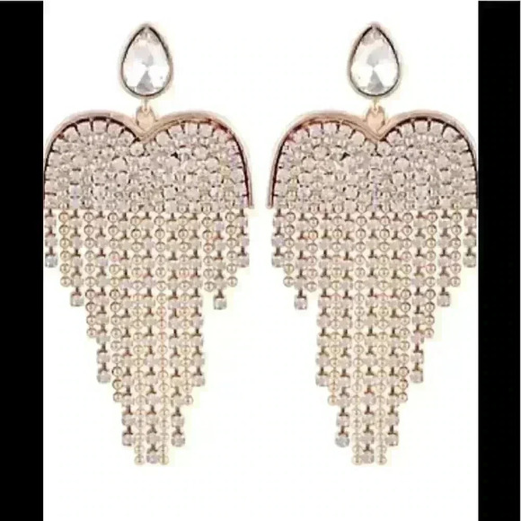 Guess new gold tone Crystal Chandelier Ear… - Picture 1 of 3